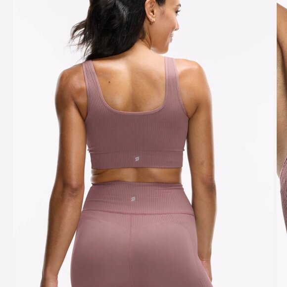 NWT, Peloton, Apparel, Seamless Square Neck Bra, Rose Taupe, XS/S - Picture 3 of 6